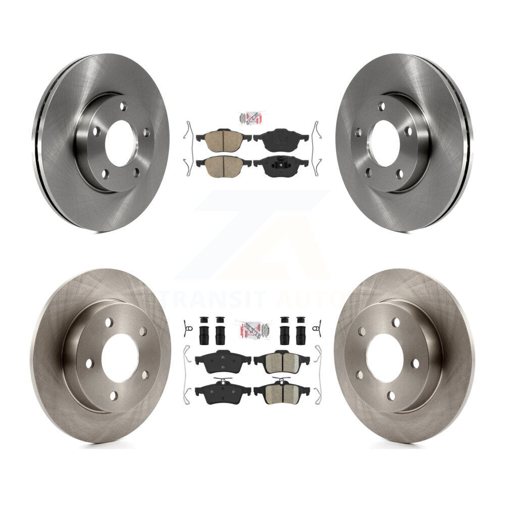 Front Rear Ceramic Pads And Disc Brake Rotors Kit For Mazda 3 Sport K8A-102627