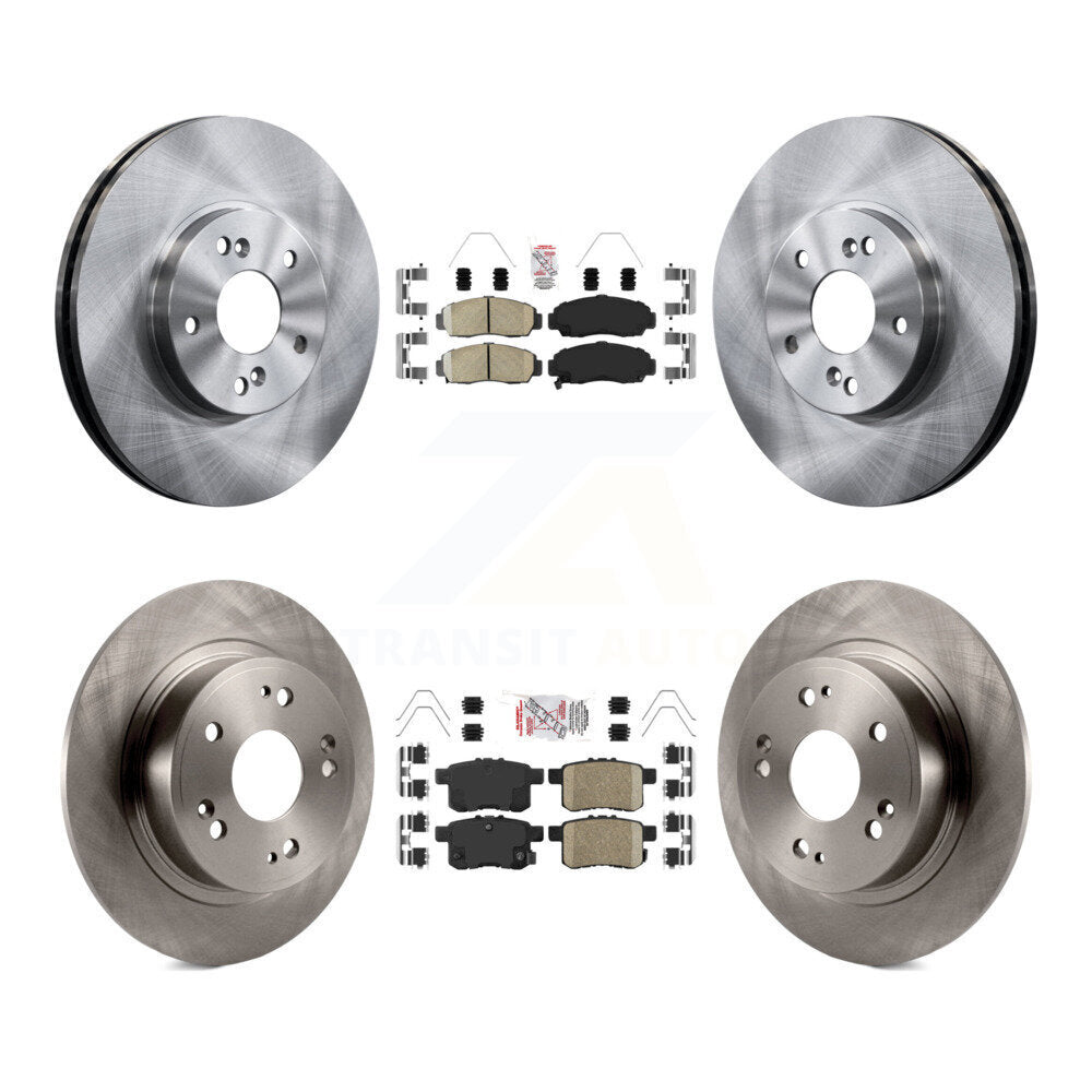 Front Rear Ceramic Pads And Disc Brake Rotors Kit For Honda Accord Acura TSX K8A-102632