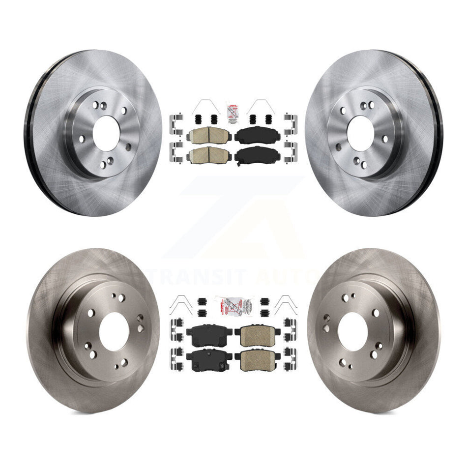 Front Rear Ceramic Pads And Disc Brake Rotors Kit For Honda Accord Acura TSX K8A-102632