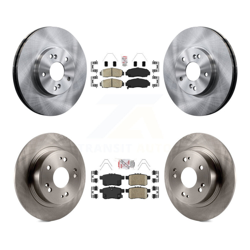 Front Rear Ceramic Pads And Disc Brake Rotors Kit For Honda Accord Acura TSX K8A-102633