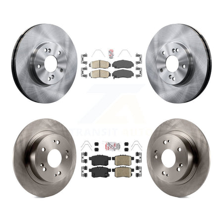 Front Rear Ceramic Pads And Disc Brake Rotors Kit For Honda Accord Acura TSX K8A-102634