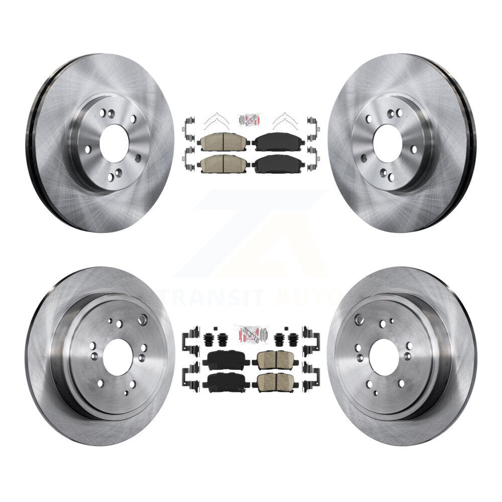 Front Rear Ceramic Pads And Disc Brake Rotors Kit For 2003-2006 Acura MDX K8A-102636