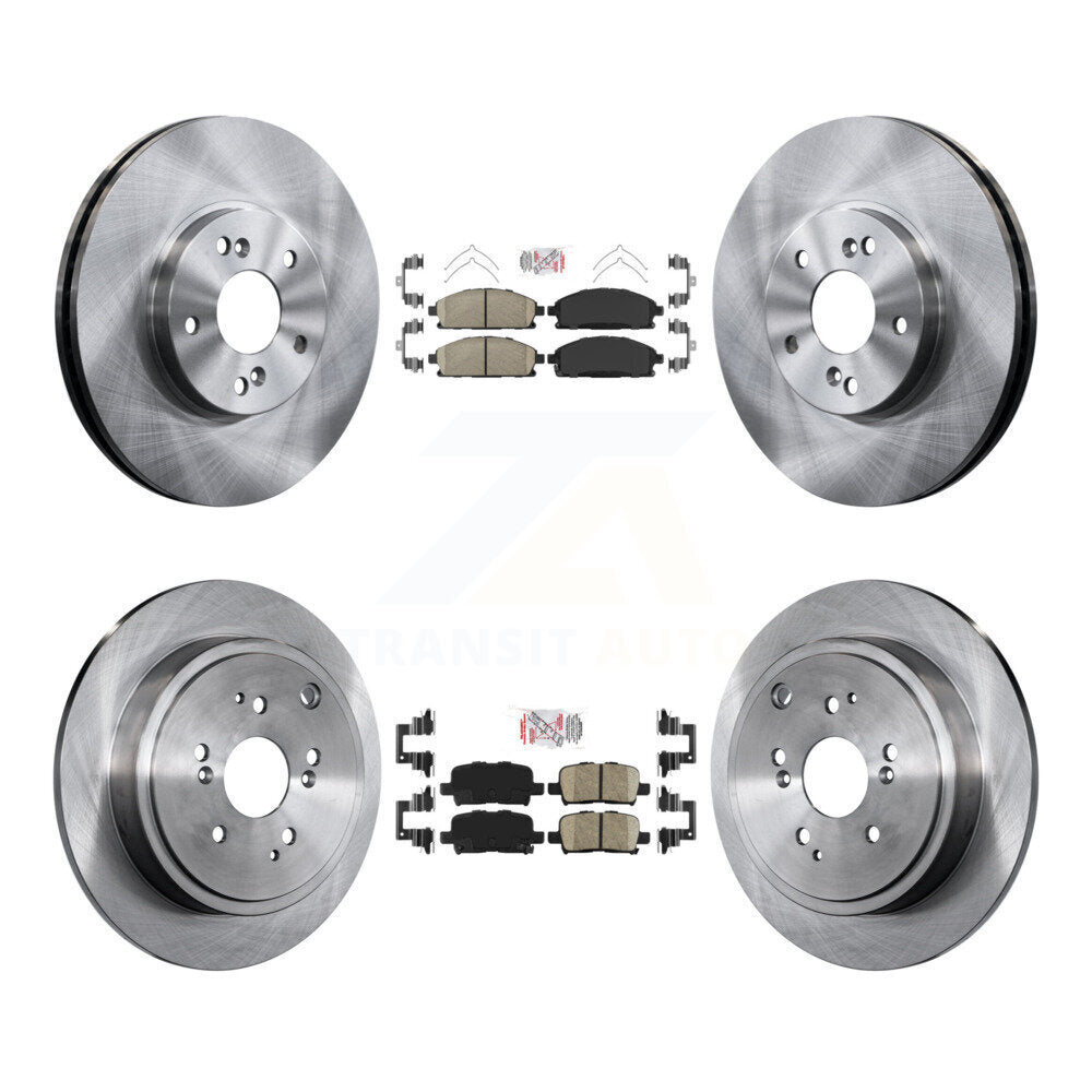 Front Rear Ceramic Pads And Disc Brake Rotors Kit For 2003-2006 Acura MDX K8A-102637