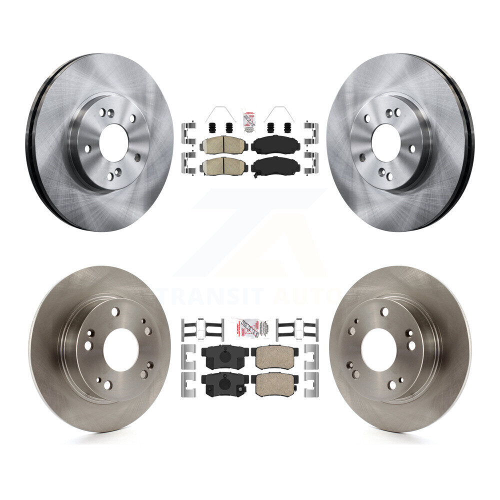 Front Rear Ceramic Pads And Disc Brake Rotors Kit For Honda Accord Acura TSX K8A-102638