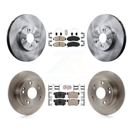 Front Rear Ceramic Pads And Disc Brake Rotors Kit For Honda Accord Acura TSX K8A-102638