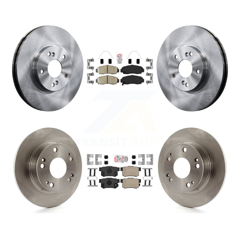 Front Rear Ceramic Pads And Disc Brake Rotors Kit For Honda Accord Acura TSX K8A-102639