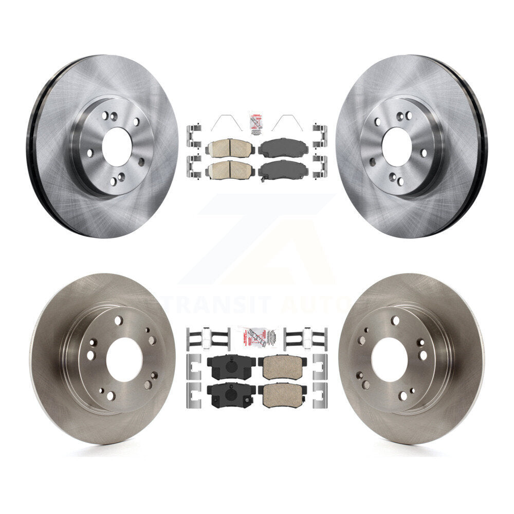 Front Rear Ceramic Pads And Disc Brake Rotors Kit For Honda Accord Acura TSX K8A-102640