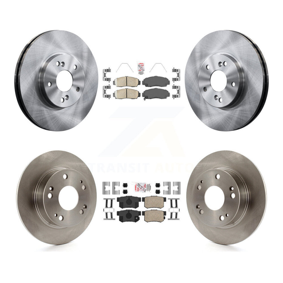 Front Rear Ceramic Pads And Disc Brake Rotors Kit For Honda Accord Acura TSX K8A-102641