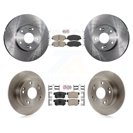 Front Rear Ceramic Pads And Disc Brake Rotors Kit For Honda Accord K8A-102646