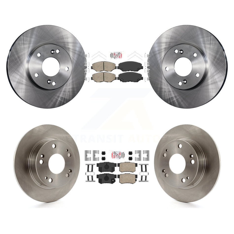 Front Rear Ceramic Pads And Disc Brake Rotors Kit For Honda Accord K8A-102647