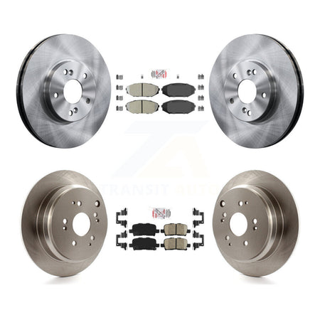 Front Semi-Metallic Rear Ceramic Pad And Disc Brake Rotor Kit For 2002-2004 Honda Odyssey K8A-102649