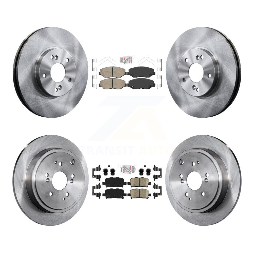 Front Rear Ceramic Pads And Disc Brake Rotors Kit For 2003-2008 Honda Pilot K8A-102650