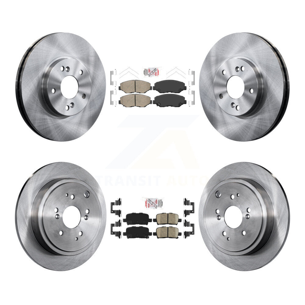 Front Rear Ceramic Pads And Disc Brake Rotors Kit For 2003-2008 Honda Pilot K8A-102651