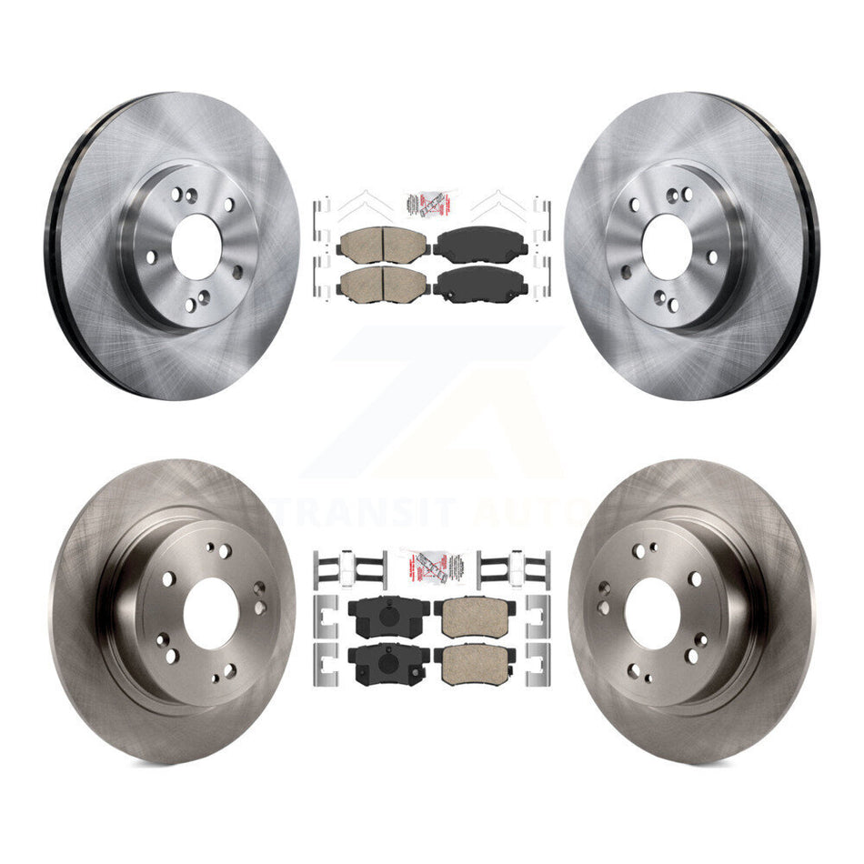 Front Rear Ceramic Pad & Brake Rotor Kit For Honda Accord With 300mm Diameter K8A-102654