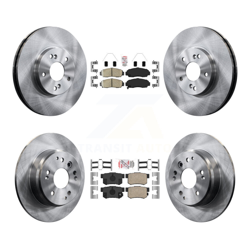 Front Rear Ceramic Pads And Disc Brake Rotors Kit For Acura TL K8A-102673