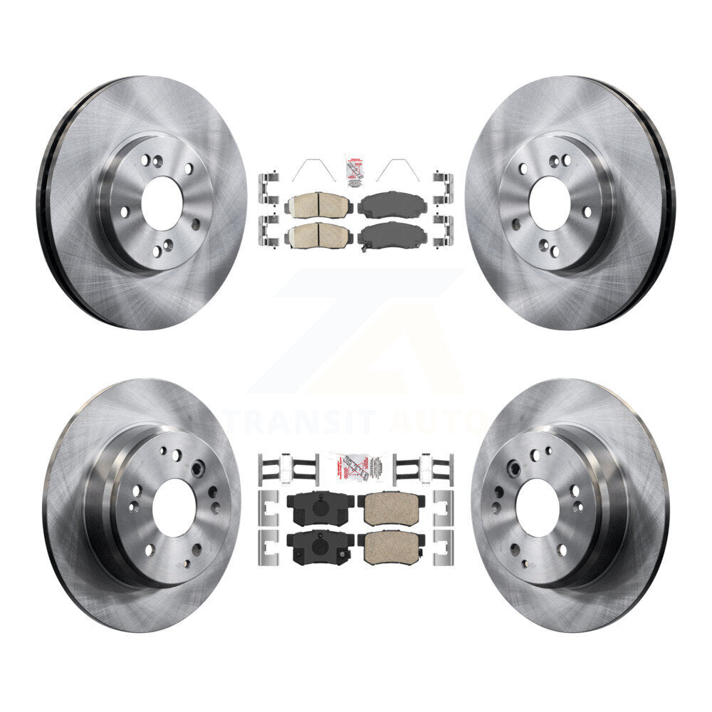 Front Rear Ceramic Pads And Disc Brake Rotors Kit For Acura TL K8A-102674