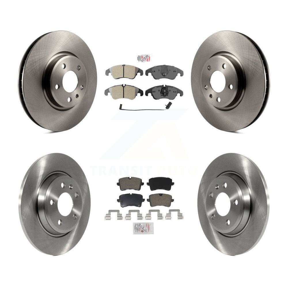Front Rear Semi-Metallic Pad Brake Rotors Kit For Audi A6 With 320mm Diameter Rotor K8A-102683