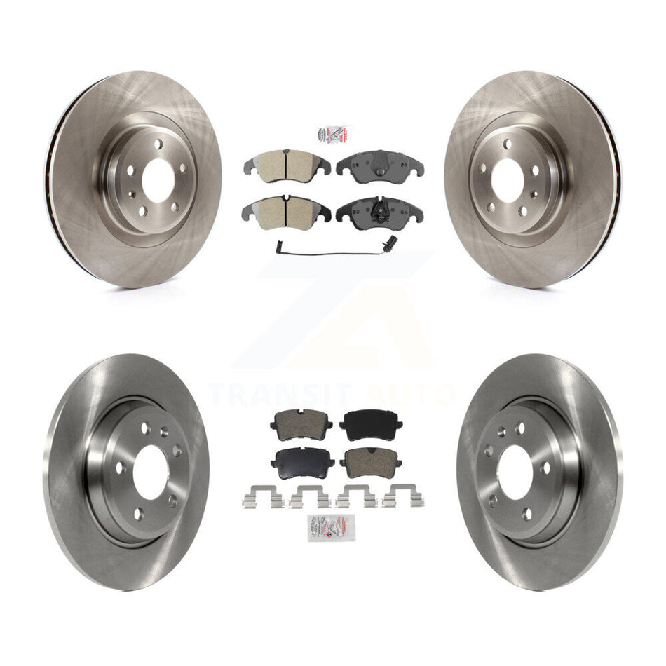 Front Rear Semi-Metallic Pad Brake Rotors Kit For Audi A6 With 345mm Diameter Rotor K8A-102684