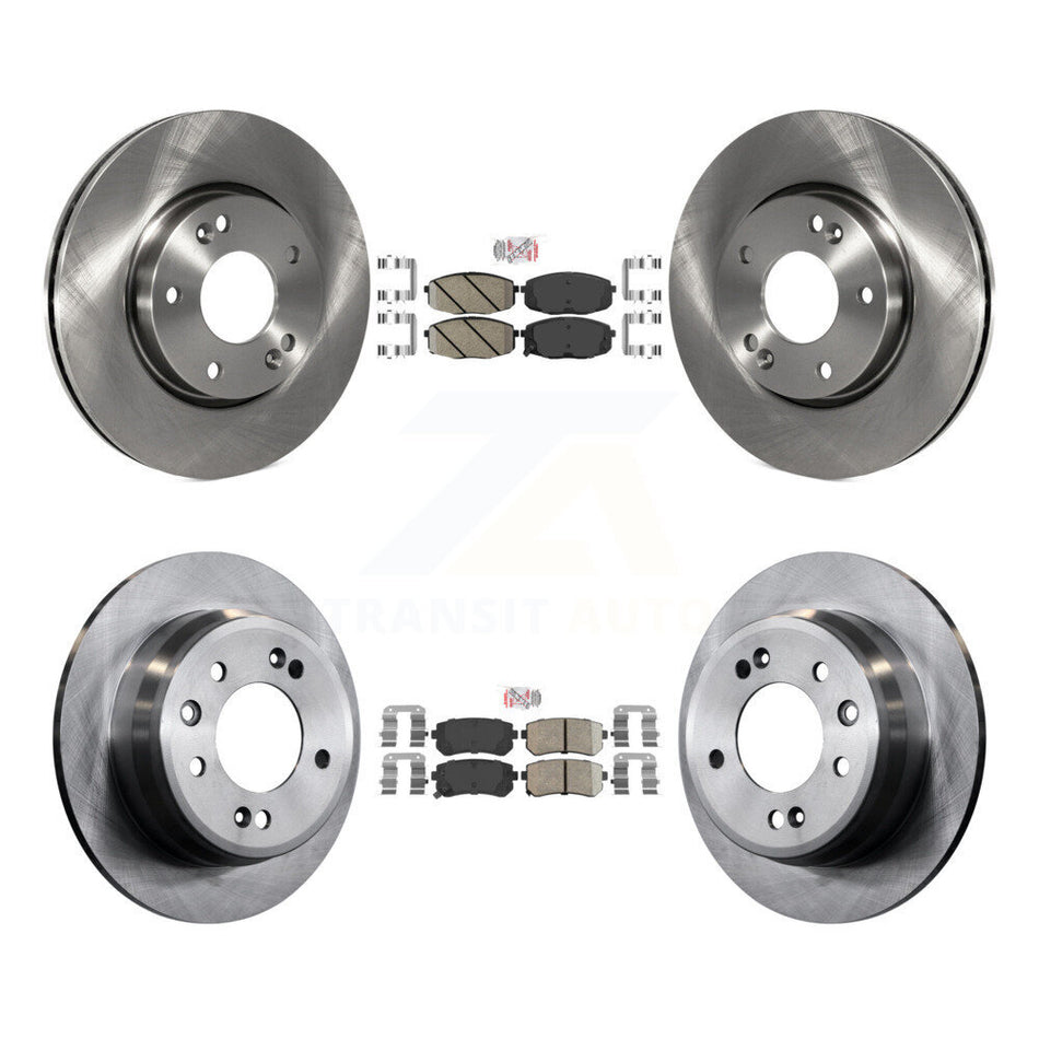 Front Rear Ceramic Pads And Disc Brake Rotors Kit For Hyundai Elantra K8A-102698