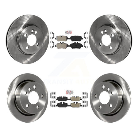 Front Semi-Metallic Rear Ceramic Pad Disc Brake Rotors Kit For 2015 Mini Cooper 2.0L/1.5L K8A-102706