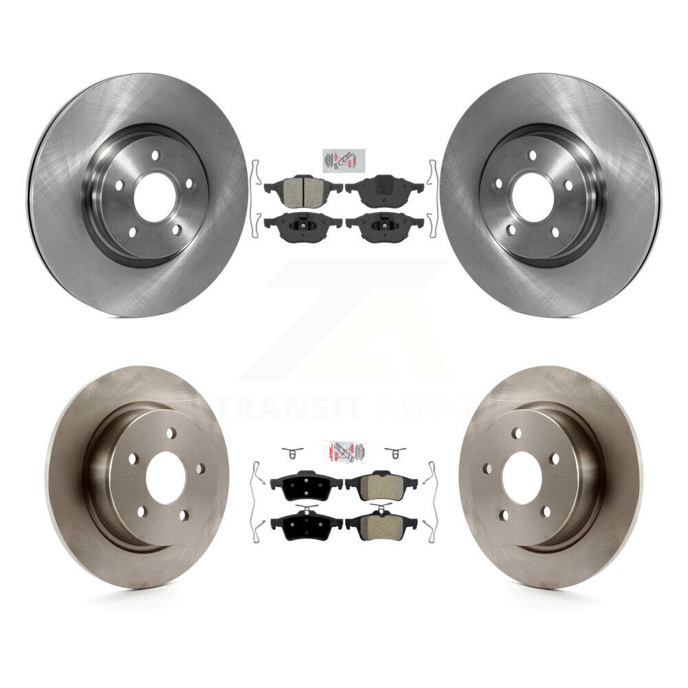 Front Rear Semi-Metallic Pad & Brake Rotor Kit For Ford Transit Connect 104.8" wheel base K8A-102716