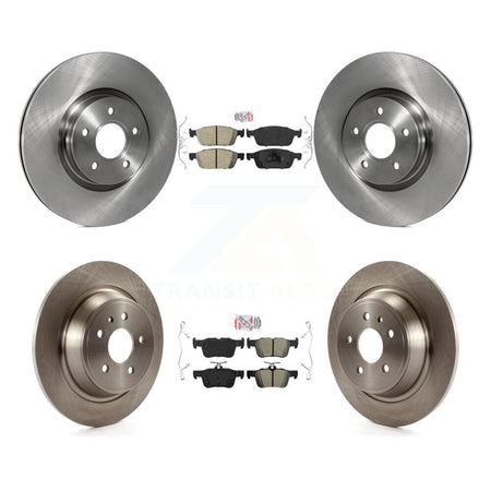 Front Ceramic Rear Semi-Metallic Pad And Disc Brake Rotor Kit For Ford Escape Lincoln MKC K8A-102730