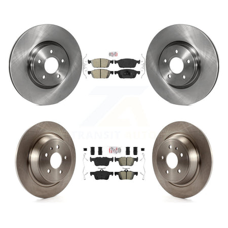 Front Ceramic Rear Semi-Metallic Pad And Disc Brake Rotor Kit For Ford Escape Lincoln MKC K8A-102731