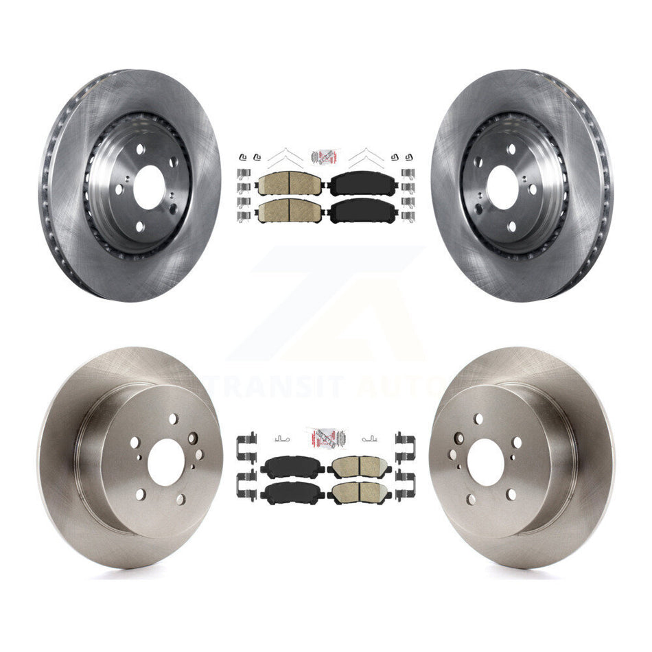 Front Rear Ceramic Pads And Disc Brake Rotors Kit For 2008-2013 Toyota Highlander K8A-102742