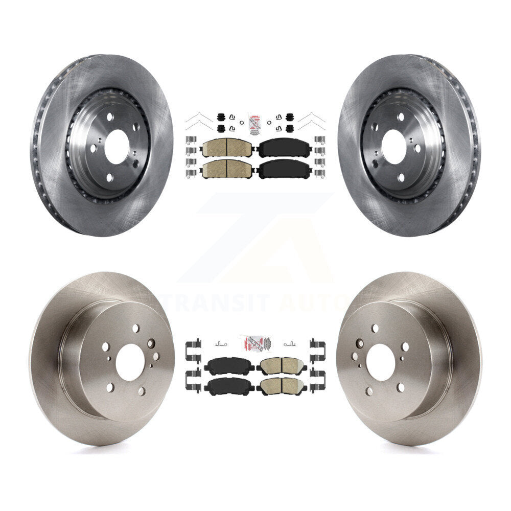 Front Rear Ceramic Pads And Disc Brake Rotors Kit For 2008-2013 Toyota Highlander K8A-102743