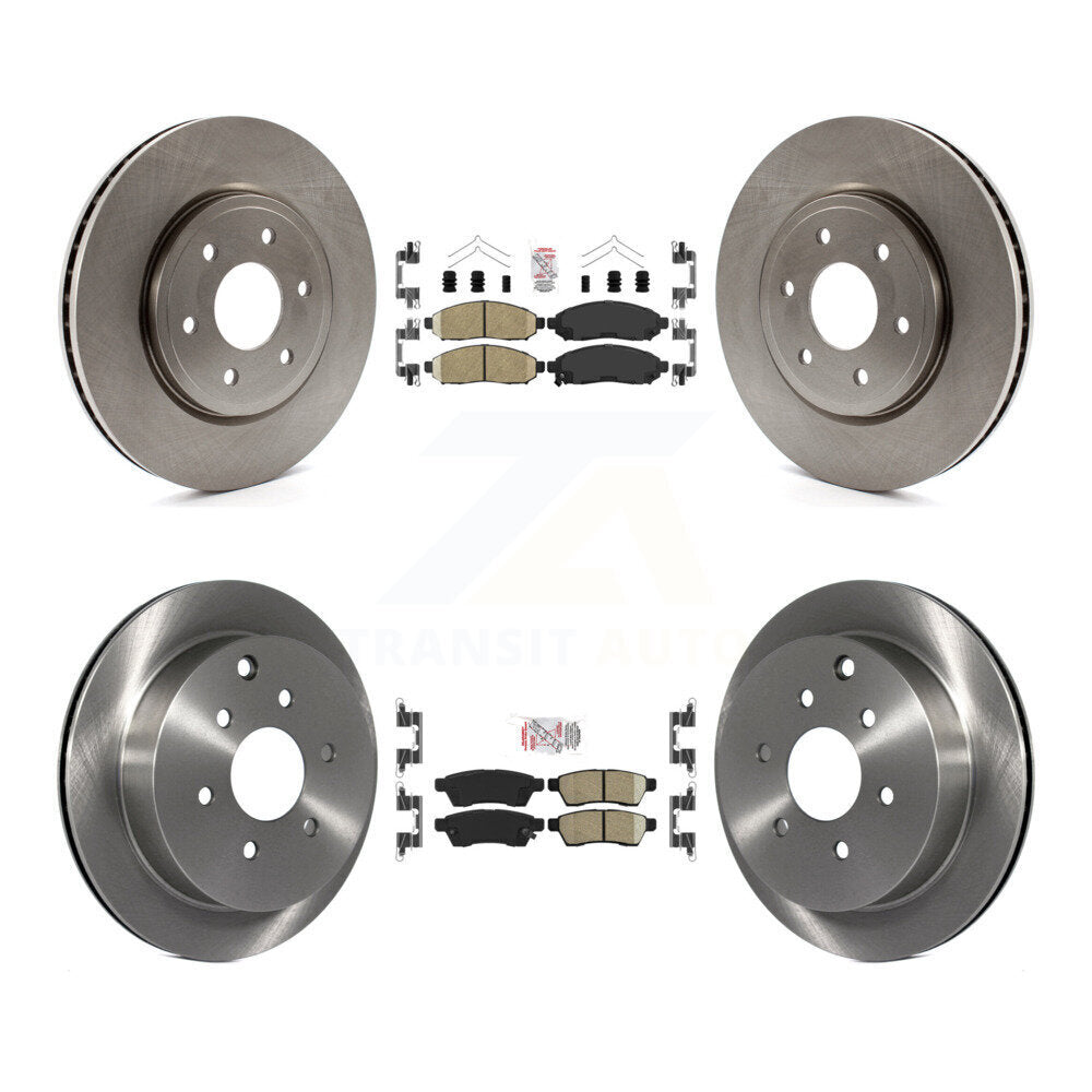 Front Rear Ceramic Pad And Disc Brake Rotor Kit For Nissan Frontier Xterra Suzuki Equator K8A-102752