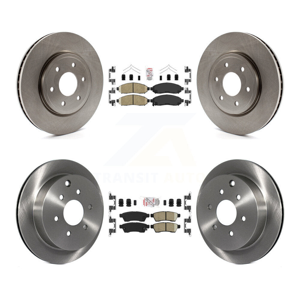 Front Rear Ceramic Pad And Disc Brake Rotor Kit For Nissan Frontier Xterra Suzuki Equator K8A-102753