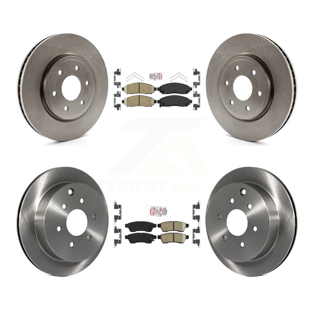 Front Rear Ceramic Pad And Disc Brake Rotor Kit For Nissan Frontier Xterra Suzuki Equator K8A-102754