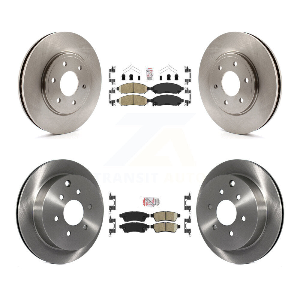 Front Rear Ceramic Pads And Disc Brake Rotors Kit For Nissan Frontier Suzuki Equator K8A-102756