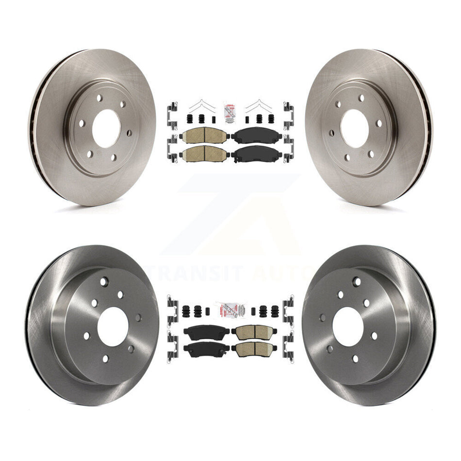 Front Rear Ceramic Pads And Disc Brake Rotors Kit For Nissan Frontier Suzuki Equator K8A-102757