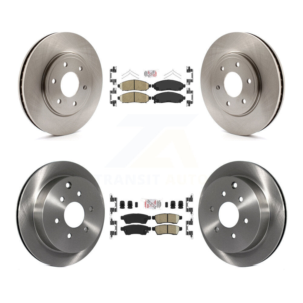 Front Rear Ceramic Pads And Disc Brake Rotors Kit For Nissan Frontier Suzuki Equator K8A-102759