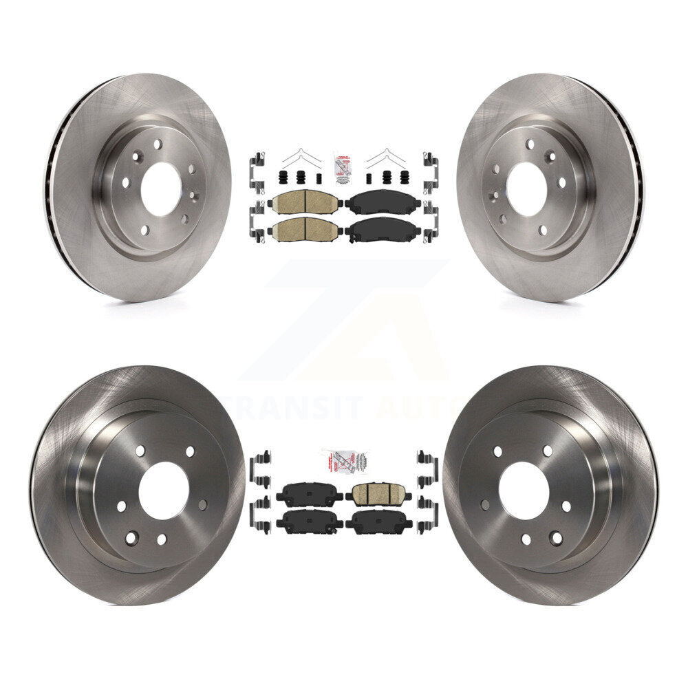 Front Rear Ceramic Pad Brake Rotors Kit For 15 Nissan LEAF Vehicles Manufactured In Japan K8A-102768
