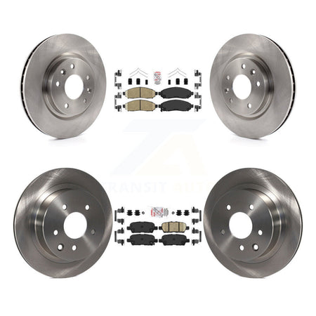 Front Rear Ceramic Pad Brake Rotors Kit For 15 Nissan LEAF Vehicles Manufactured In Japan K8A-102769