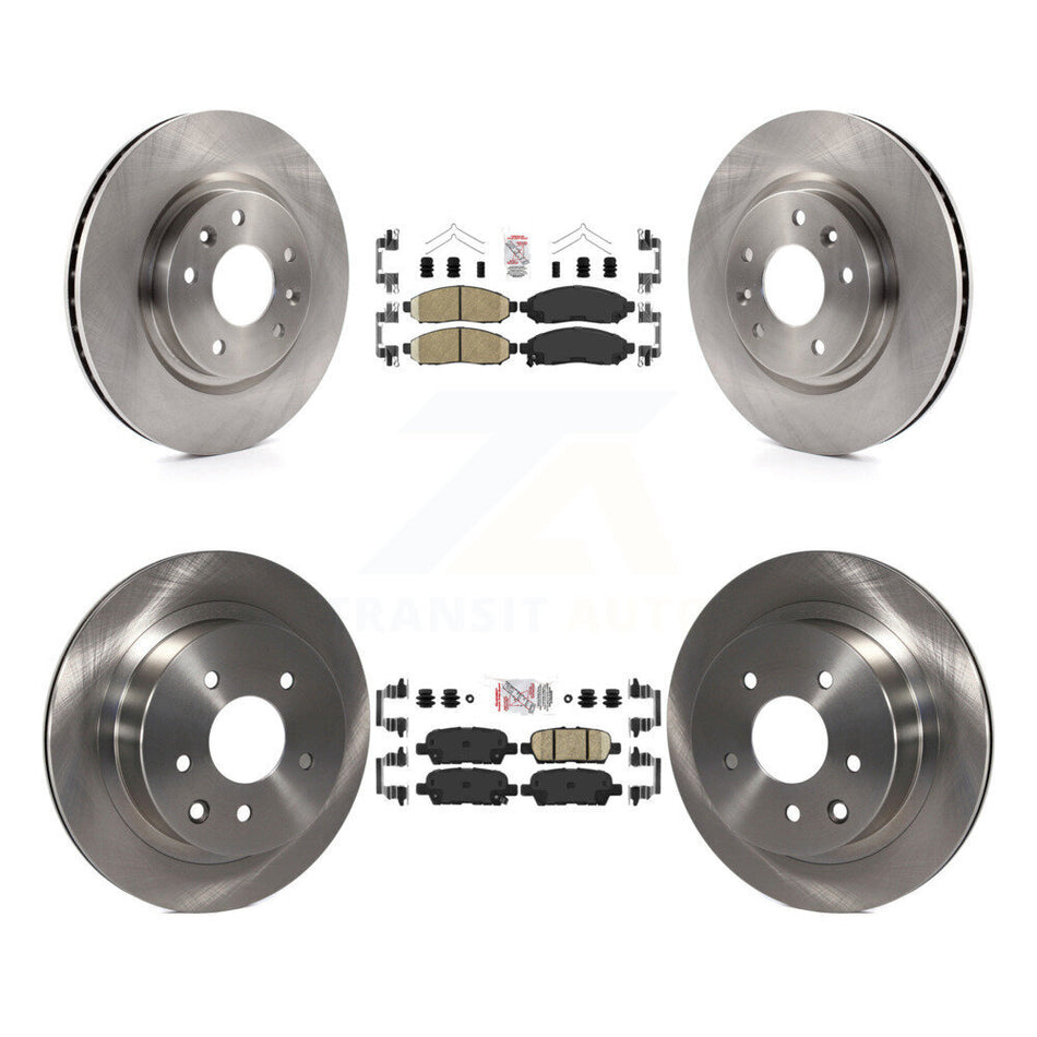 Front Rear Ceramic Pad Brake Rotors Kit For 15 Nissan LEAF Vehicles Manufactured In Japan K8A-102769