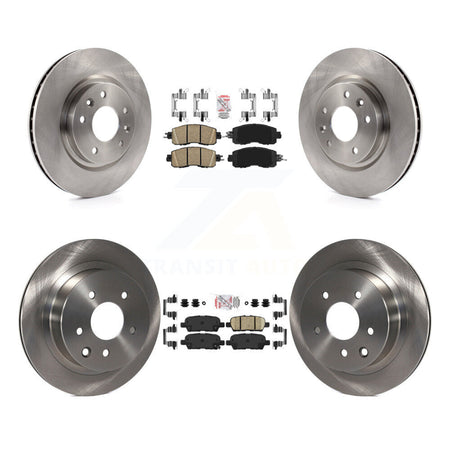 Front Rear Ceramic Pads And Disc Brake Rotors Kit For Nissan LEAF K8A-102773