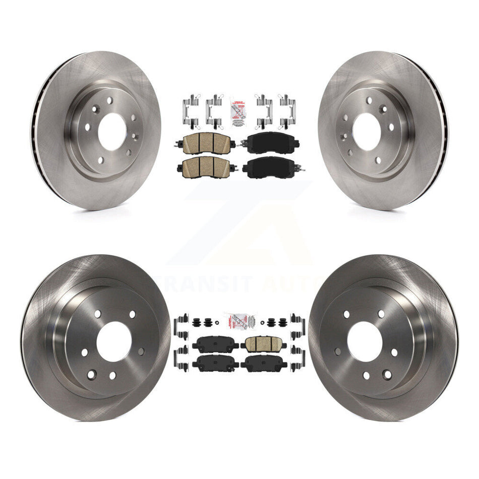Front Rear Ceramic Pads And Disc Brake Rotors Kit For Nissan LEAF K8A-102773