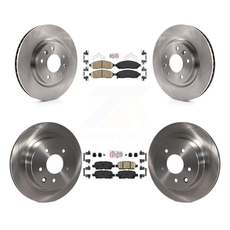 Front Rear Ceramic Pad Brake Rotors Kit For 15 Nissan LEAF Vehicles Manufactured In Japan K8A-102775