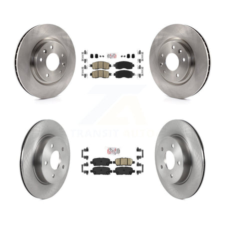 Front Rear Ceramic Pad & Brake Rotor Kit For 2017 Nissan LEAF With Electric Parking K8A-102776