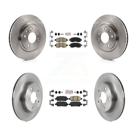 Front Rear Ceramic Pad & Brake Rotor Kit For 2017 Nissan LEAF With Electric Parking K8A-102777