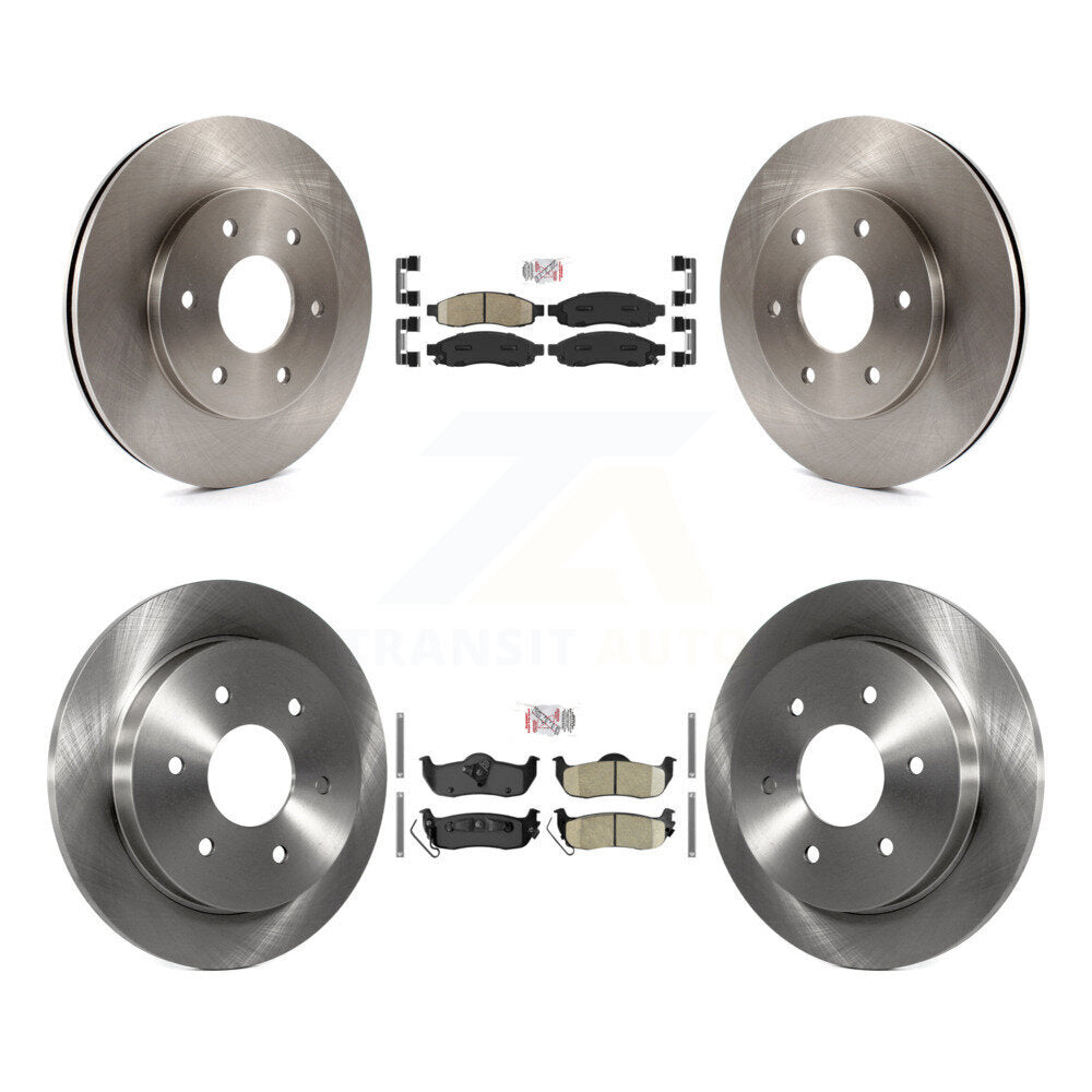 Front Rear Ceramic Pad & Brake Rotor Kit For Nissan TITAN Pathfinder Armada INFINITI QX56 K8A-102794