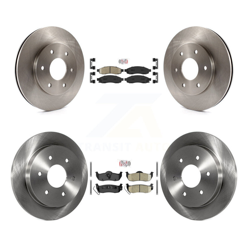 Front Rear Ceramic Pad & Brake Rotor Kit For Nissan TITAN Pathfinder Armada INFINITI QX56 K8A-102794