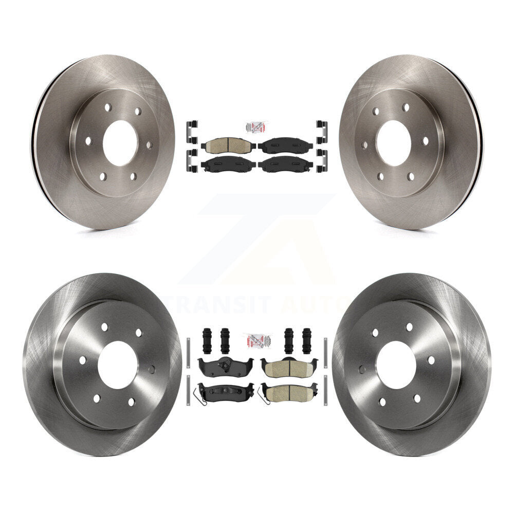 Front Rear Ceramic Pad & Brake Rotor Kit For Nissan TITAN Pathfinder Armada INFINITI QX56 K8A-102795