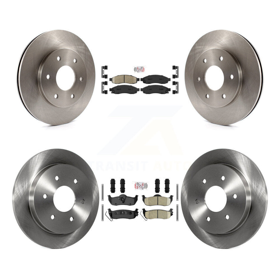Front Rear Ceramic Pad & Brake Rotor Kit For Nissan TITAN Pathfinder Armada INFINITI QX56 K8A-102795