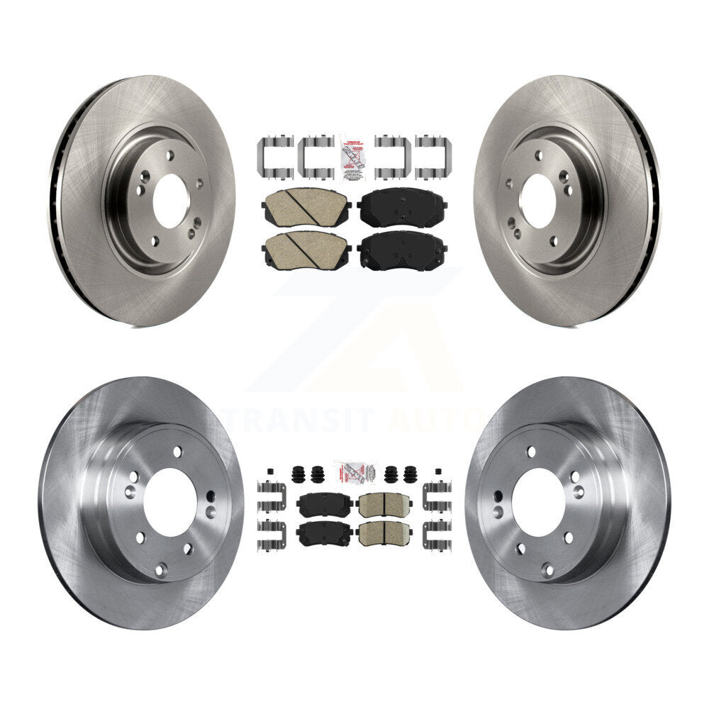 Front Rear Ceramic Pads And Disc Brake Rotors Kit For Hyundai Tucson Kia Cadenza K8A-102807