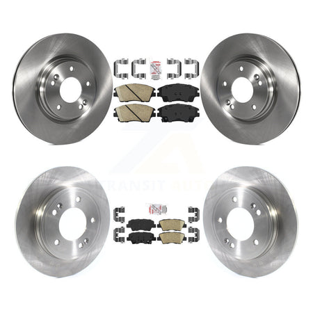 Front Rear Ceramic Pads And Disc Brake Rotors Kit For 2017-2020 Hyundai Elantra 1.6L K8A-102809
