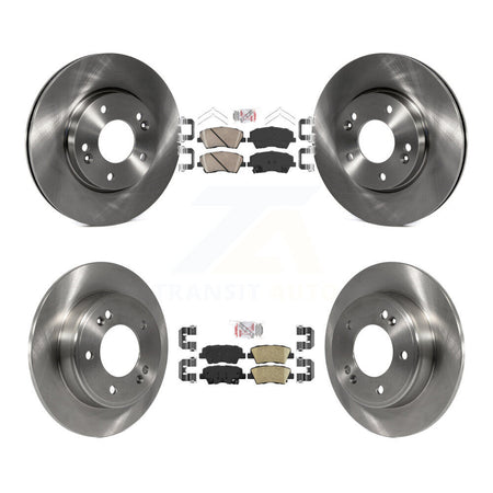 Front Rear Ceramic Pads And Disc Brake Rotors Kit For 2017-2020 Hyundai Elantra 2.0L K8A-102810